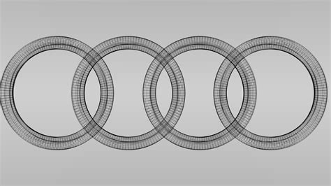 Audi logo 3D Model .obj .blend - CGTrader.com