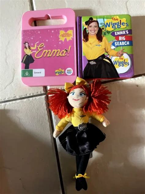 EMMA THE WIGGLES Pink DVD Emma Book & Emma Small Plush Doll 2020 22cm - Region 4 EUR 14,23 ...