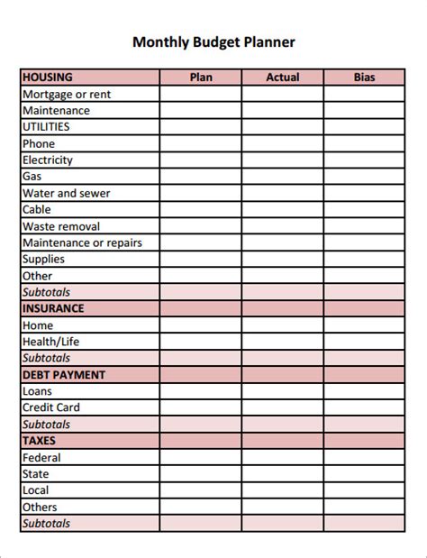 Free Budget Templates In Ms Word Excel Pdf 12306 | The Best Porn Website