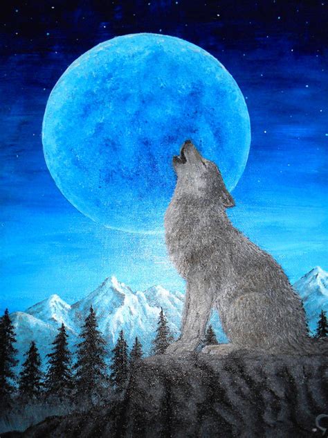 blue moon wolf by Dezireateehee on DeviantArt