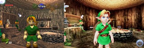 Ocarina of Time 3D Comparison Screenshots - Zelda Dungeon