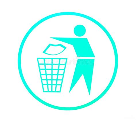 Keep clean symbol stock illustration. Illustration of throwing - 33147787