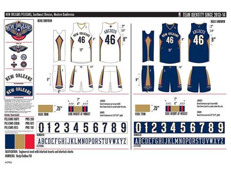 Pelicans Style Guide by LI Phil, via Flickr | Jersey design, Sports ...