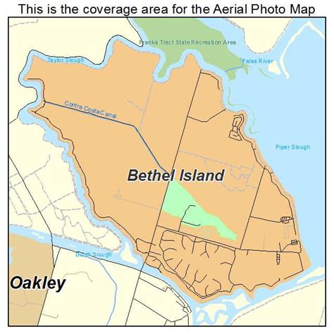 Aerial Photography Map of Bethel Island, CA California