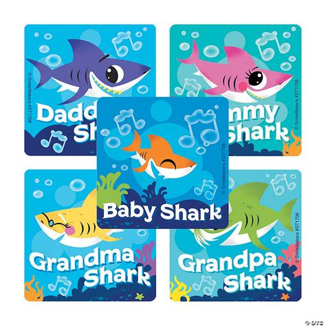 Baby Shark Stickers | Oriental Trading