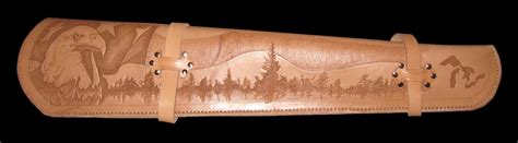 Custom Tooled Leather Rifle Scabbard