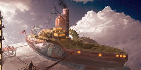 1920x1080 steampunk steampunk airship propeller airships gun JPG 201 kB, HD Wallpaper | Rare Gallery