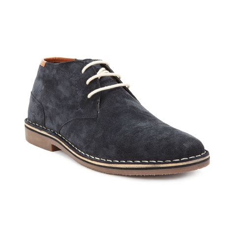 Kenneth Cole Reaction Realdeal Suede Chukka Laceup Boots in Blue for Men (Navy) | Lyst