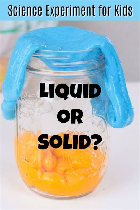 Liquid or Solid Science Experiment