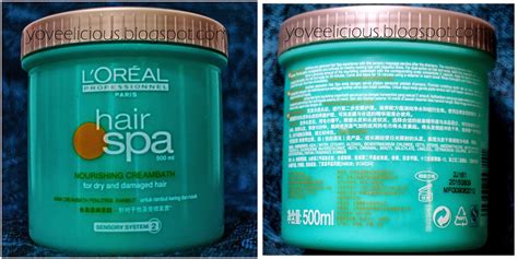 yoveelicious: L'oreal Hair Spa Nourishing Creambath Review