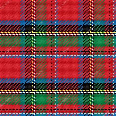 Vector seamless pattern Scottish tartan Royal Stewart — Stock Vector #48646689