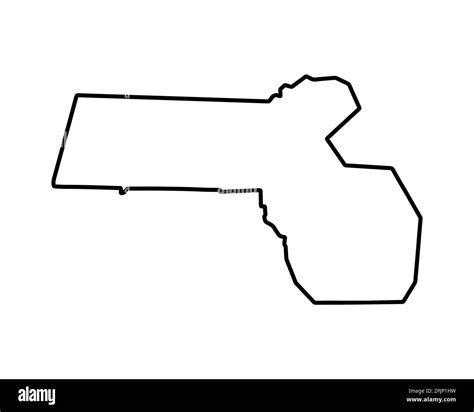 Massachusetts state map. US state map. Massachusetts outline symbol. Vector illustration Stock ...