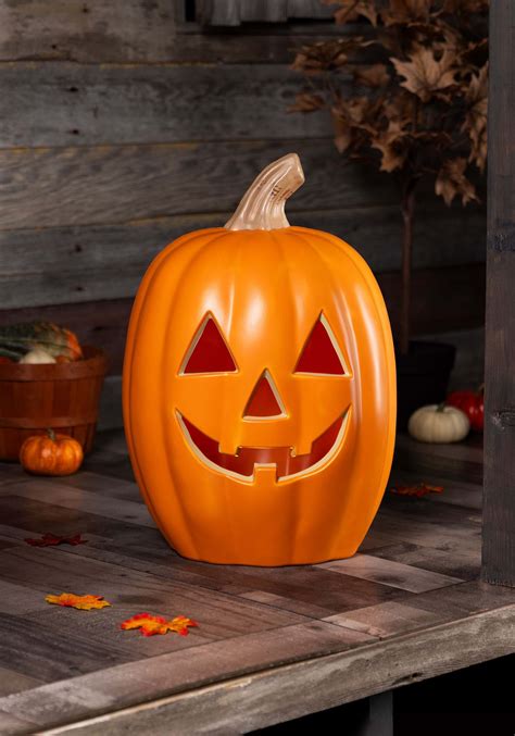 20" Light Up Pumpkin Halloween Prop | Pumpkin Decorations