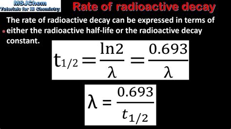 C.7 Rate of radioactive decay (HL) - YouTube