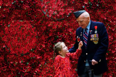 Royal British Legion launches annual poppy appeal with wall of poppies ...