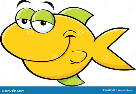 Smiling fish stock vector. Illustration of cartoon, smiling - 26816330