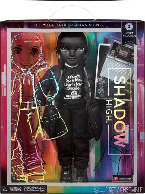 RAINBOW HIGH SHADOW High Rexx Mcqueen- Black Color Fashion Doll - NEW 2023 £37.90 - PicClick UK