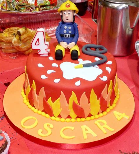 image Fireman Party, Firefighter Birthday, Firetruck Birthday, Fireman Sam Birthday Cake ...