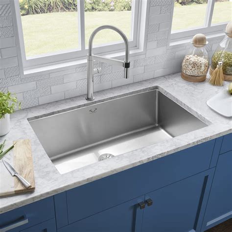 Kitchen Sinks 32" x 18" x 9" Undermount Kitchen Sink Stainless Steel 16 ...