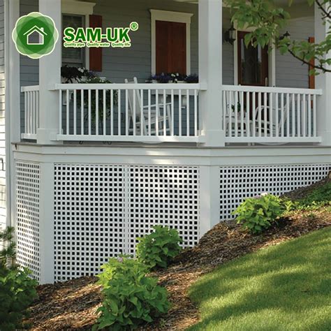 4'x8' semi privacy vinyl lattice fence yard from China manufacturer ...