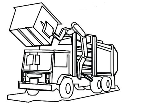 Garbage Truck Printable Coloring Pages at GetDrawings | Free download