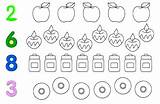Count And Color The Correct Number Of Object  Coloring Math Sheets On sketch template
