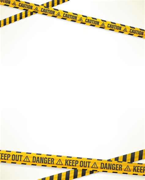 Warning tapes on white background. Vector design template 2222143 ...