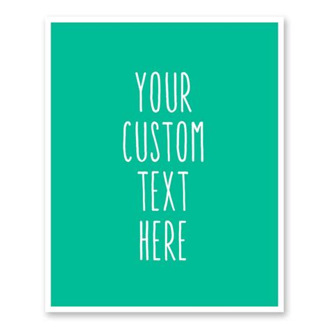 Custom Poster Quote Custom Print Custom Home Decor Custom | Etsy