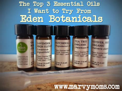 The Top 3 Essential Oils I Want to Try From Eden Botanicals - Marvy Moms