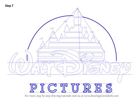 How to Draw Walt Disney Logo (Brand Logos) Step by Step | DrawingTutorials101.com