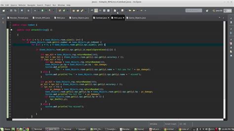 Java Tutorial: Build a Basic RPG (Combat and Code Download) Part 11 ...