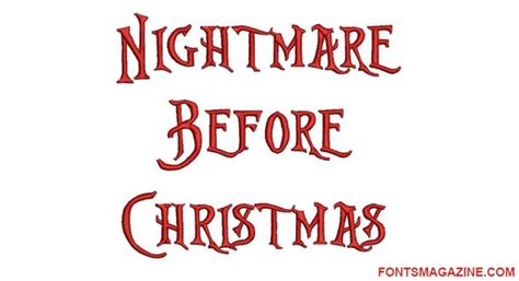 Nightmare Before Christmas Font Download | The Fonts Magazine