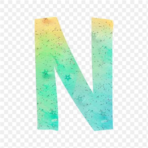 Letter n colorful typography png | free image by rawpixel.com / marinemynt | Lettering ...