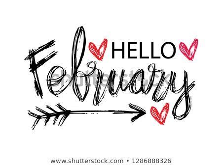 Hello February Hand Lettering Stock Vector (Royalty Free) 1286888326 ...