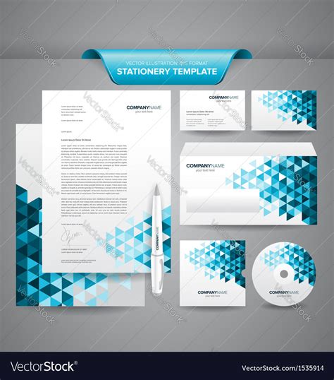 Business stationery templates Royalty Free Vector Image