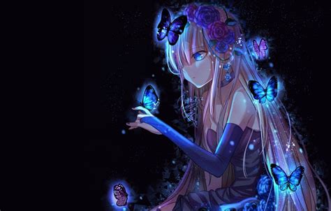 Dark Butterfly Anime Girl Wallpapers - Wallpaper Cave