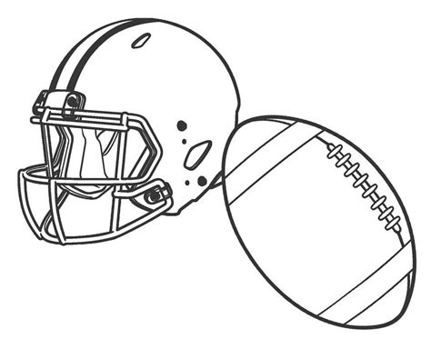 American Football coloring page - Download, Print or Color Online for Free