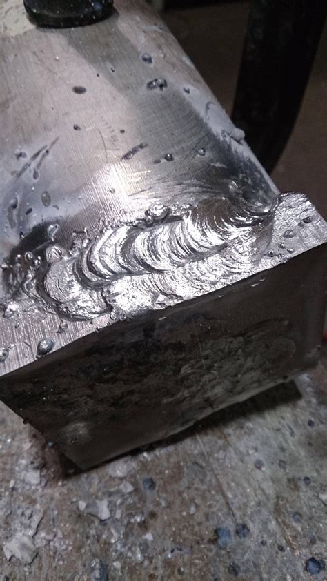 First attempt at stick welding aluminum : r/Welding