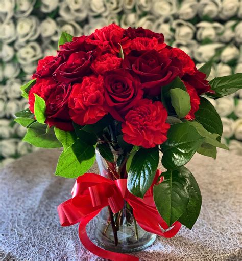 Ruby Red Rose Bouquet in Encino, CA | Spring Flowers