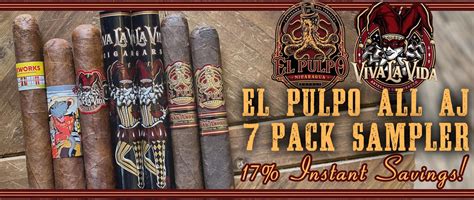 EL Pulpo All AJ 7 Pack Sampler – Oak Glen Tobacconist