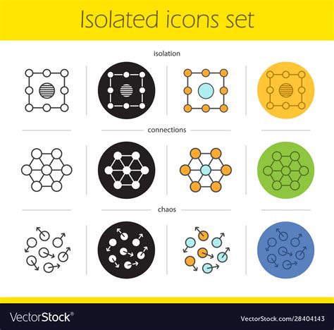 Abstract symbols icons set Royalty Free Vector Image