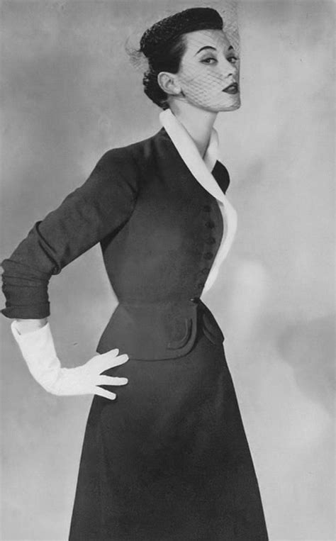 Barbara Mullen in suit by Maurice Rentner for Thalimers, Vogue, February 1, 1952 | Vintage ...