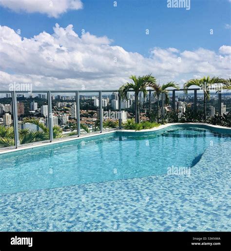 Rooftop pool in a building in São Paulo, Brazil Stock Photo - Alamy