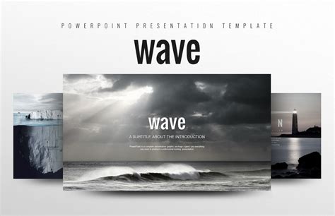 Wave PowerPoint template #103085 - TemplateMonster