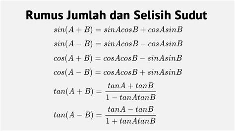 Rumus Identitas Trigonometri: Contoh Soal dan Pembuktian (Mudah dan Lengkap)