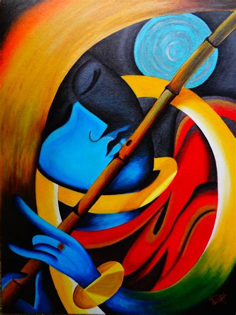 LORD KRISHNA - MODERN ART - Colors Of Life - Paintings & Prints ...