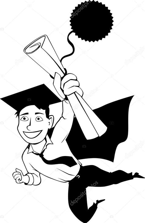 Graduation Clipart Black And White | Free download on ClipArtMag