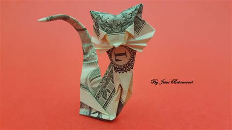 Dollar Bill Origami Cat | Dollar bill origami, Money origami, Origami cat