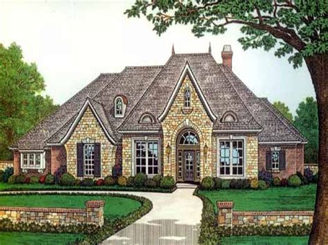 French Provincial House Facades | French house plans, French country house plans, Cottage house ...