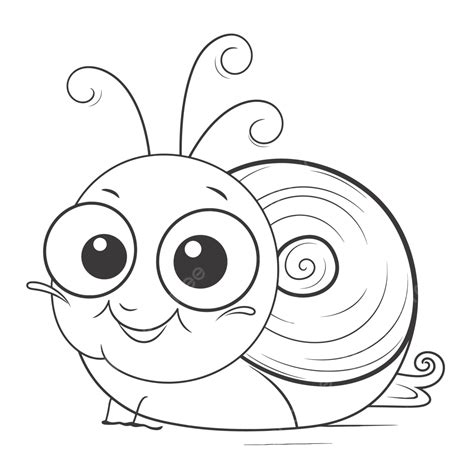 Cute Cartoon Snail Coloring Page Outline Sketch Drawing Vector, Car Drawing, Cartoon Drawing ...